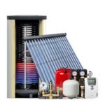 400 Liter Hygiëne Zonneboiler Pakket – 1 CPC 24 Heatpipe Collector – Platdak – Voor Tap- & CV-Water – Overheat Protectie & RVO Subsidie