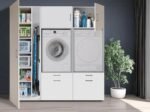 Wasmachinekast Broadway XL – Wasmachinekast.nl ombouw voor wasmachine en droger