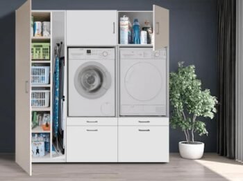 Wasmachinekast Broadway XL – Wasmachinekast.nl ombouw voor wasmachine en droger
