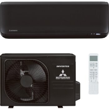Mitsubishi SRK/SRC 35 ZT-WFB (zwart) split unit airco 3,5 kW totaal pakket incl WiFi
